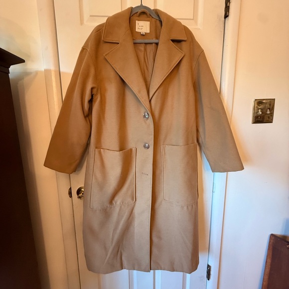 a new day Women's Tan Trench Coat WARM - Picture 1 of 7